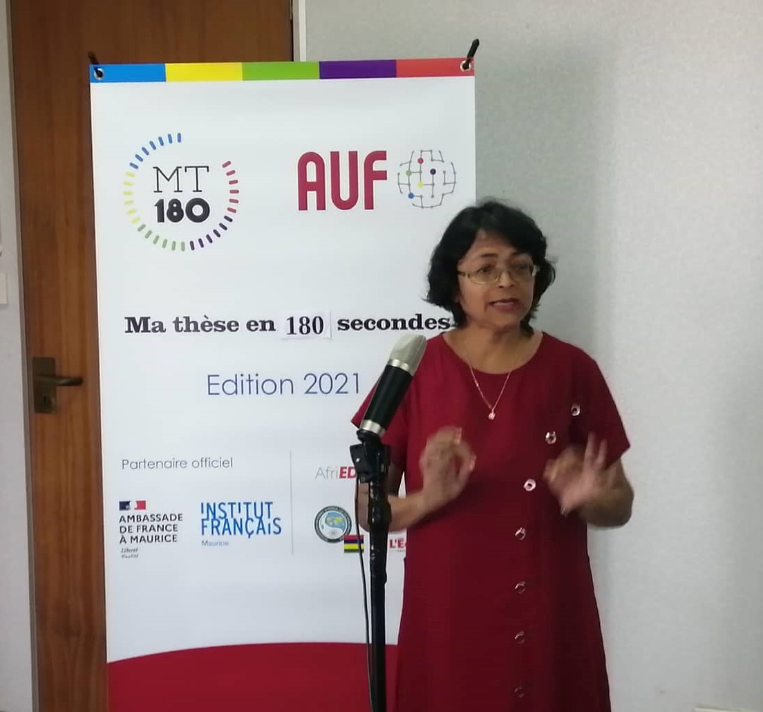 Murdan Anjani de l’Open University of Mauritius a fini troisième avec sa recherche « Dynamique du champ linguistique mauricien et survie des langues ancestrales / minoritaires : une étude sociolinguistique du bhojpuri » - DR