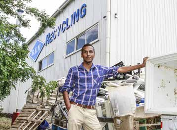 Thierry Malabar, chef de projet chez BEM Recycling, une entreprise fondée par son père Berty.