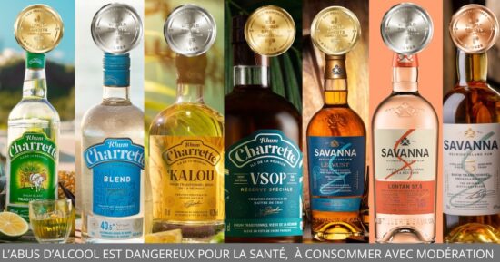 Sept médailles pour les rhums Savanna et Charrette